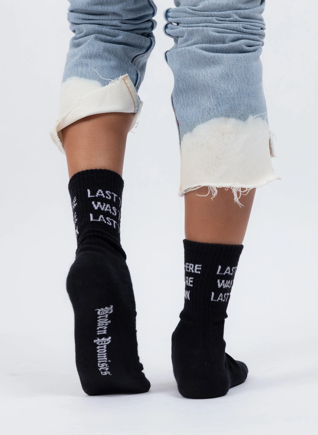 BROKEN PROMISES Accessories The Last Time Sock - Black