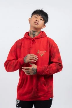 BROKEN PROMISES Hoodies Trio Red Tie Dye Hoodie