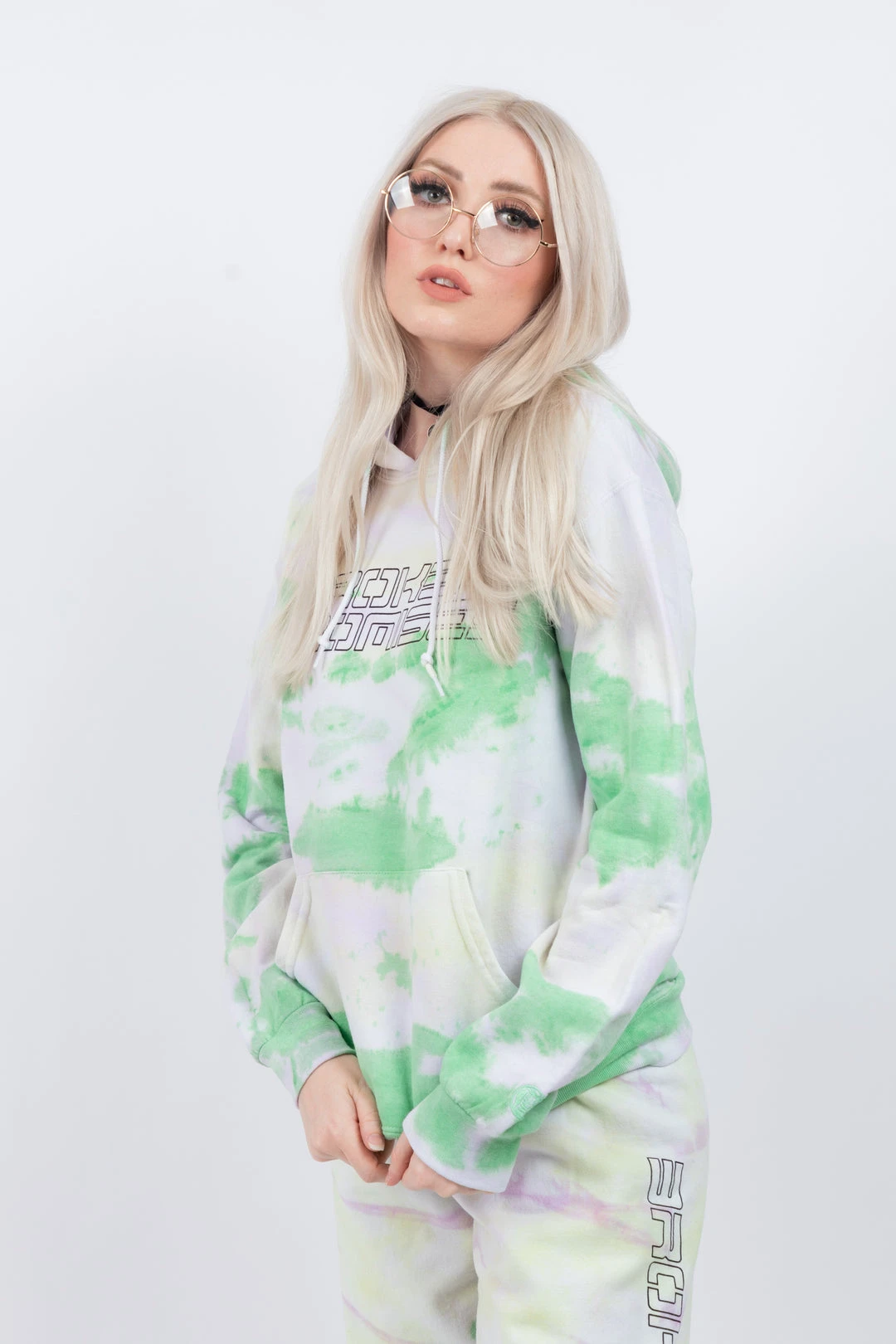 BROKEN PROMISES Spaced Out Tie Dye Hoodie Hoodies