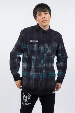 BROKEN PROMISES Slogan Bamboo Dye Flannel