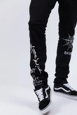 CASH Bottoms Unforgiven Denim Jeans Black