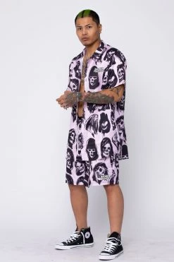 BROKEN PROMISES Bottoms Reaper Guide Shorts Pink