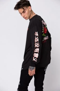 BROKEN PROMISES Forever Kanji L/S Black Shirts