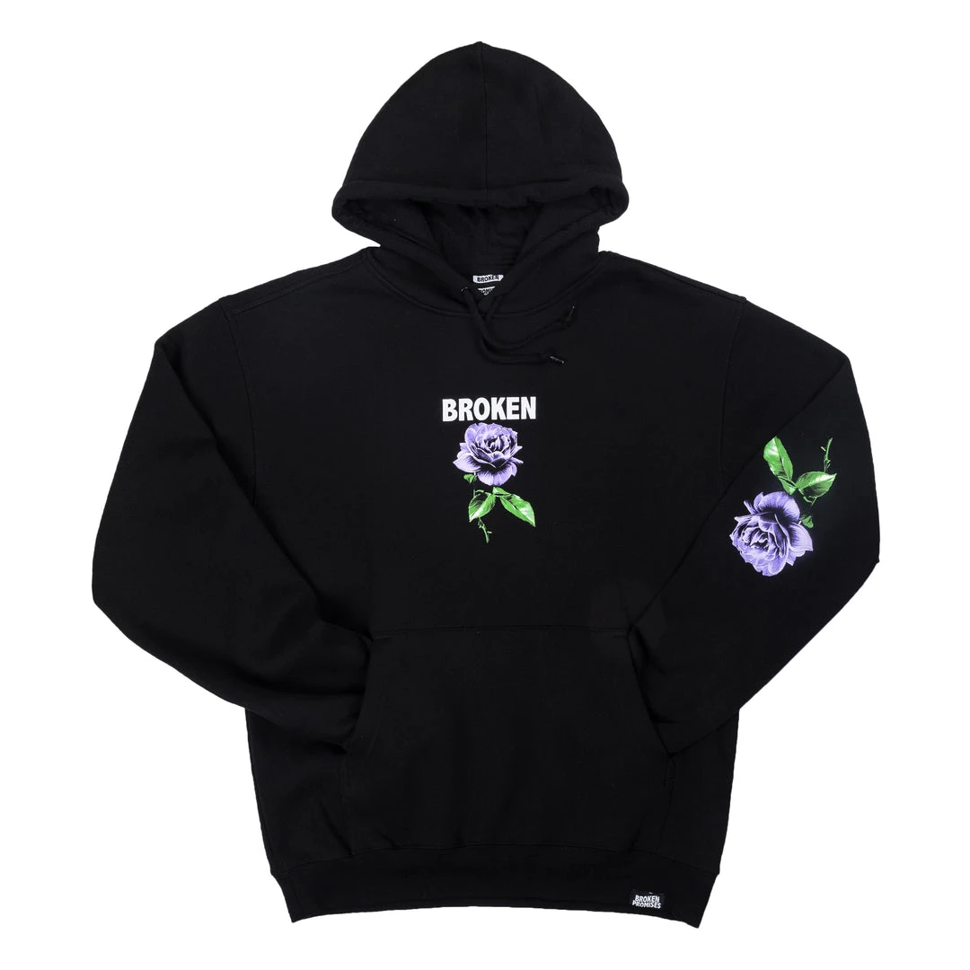BROKEN PROMISES Hoodies Thornless Black Hoodie