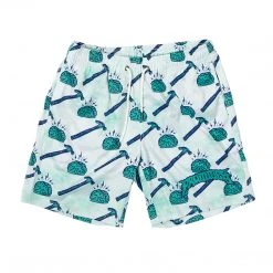BROKEN PROMISES Brain Waves Shorts Green