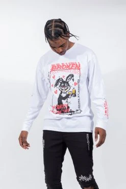 BROKEN PROMISES Shirts Drown My Sorrows L/S White