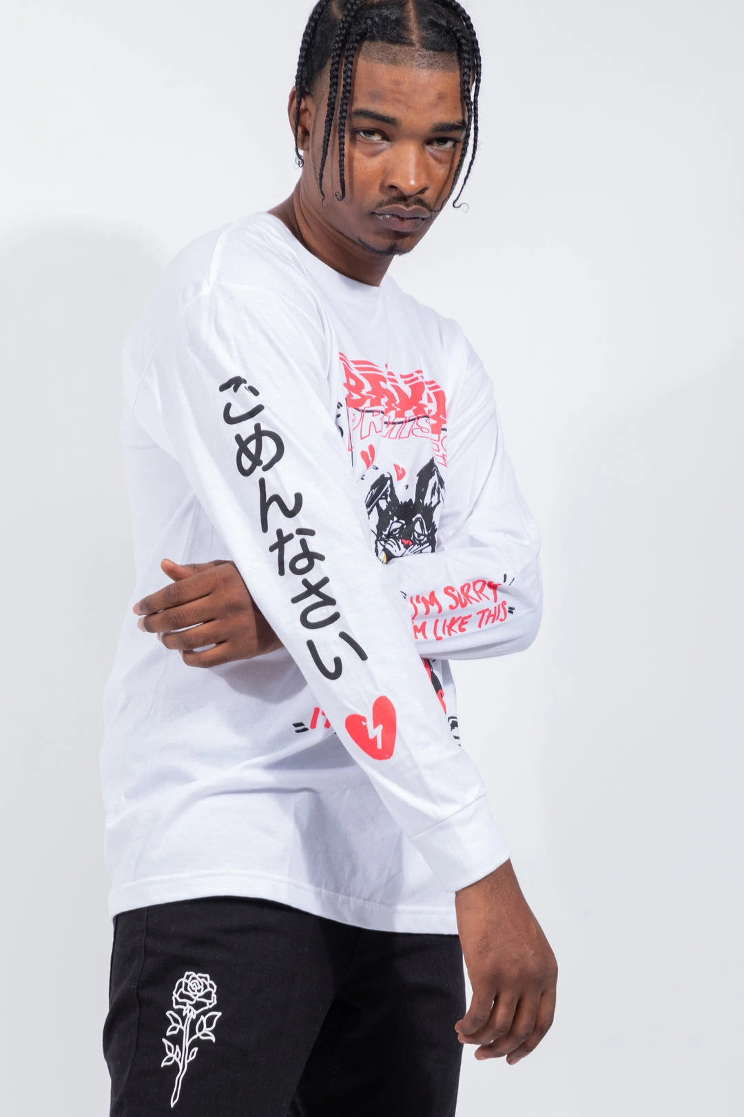 BROKEN PROMISES Shirts Drown My Sorrows L/S White