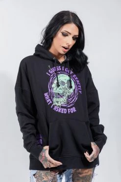 BROKEN PROMISES Jinxed Chain Hoodie Black