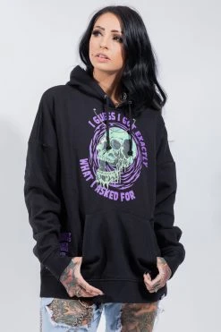 BROKEN PROMISES Jinxed Chain Hoodie Black