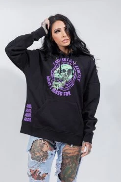 BROKEN PROMISES Jinxed Chain Hoodie Black