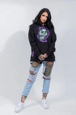 BROKEN PROMISES Jinxed Chain Hoodie Black