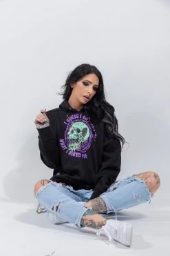BROKEN PROMISES Jinxed Chain Hoodie Black