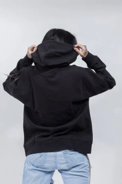 BROKEN PROMISES Jinxed Chain Hoodie Black