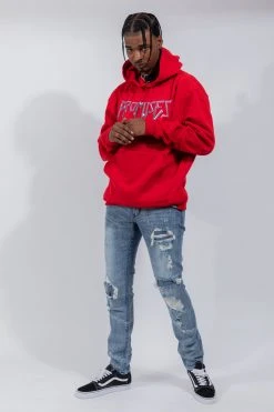 BROKEN PROMISES Headbang Horn Hoodie Red Horn Hoodies