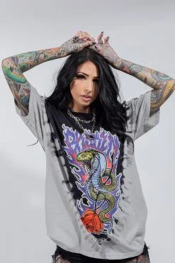 CASH Shirts Bad Chemistry V-Dye Tee Black/Grey