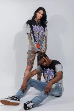 CASH Shirts Bad Chemistry V-Dye Tee Black/Grey