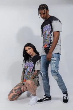 CASH Shirts Bad Chemistry V-Dye Tee Black/Grey