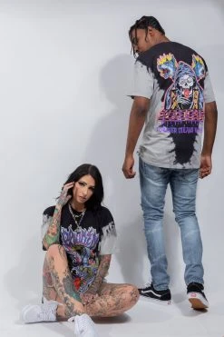 CASH Shirts Bad Chemistry V-Dye Tee Black/Grey