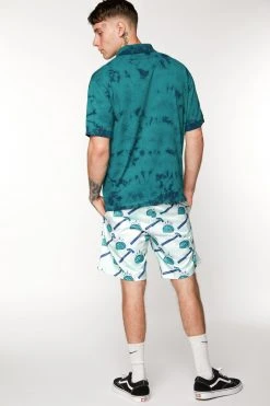 BROKEN PROMISES Brain Waves Shorts Green