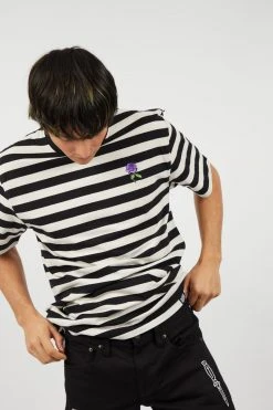 BROKEN PROMISES Thornless Striped Tee