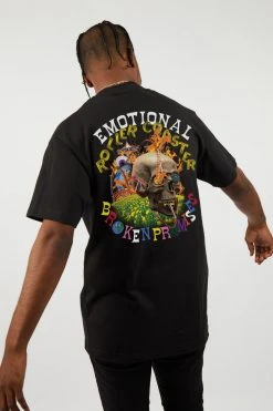 BROKEN PROMISES Emotional Rollercoaster SST Blk Shirts