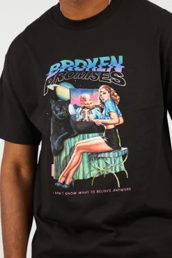 BROKEN PROMISES Skeptic Tee Black