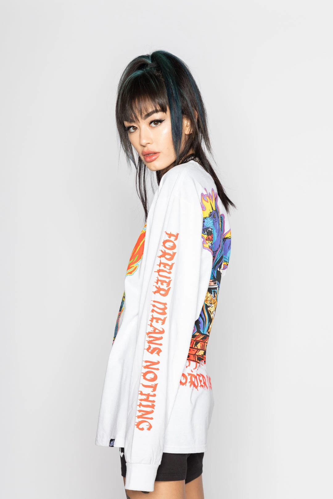 BROKEN PROMISES Bad Chemistry "L/S" Tee White Shirts