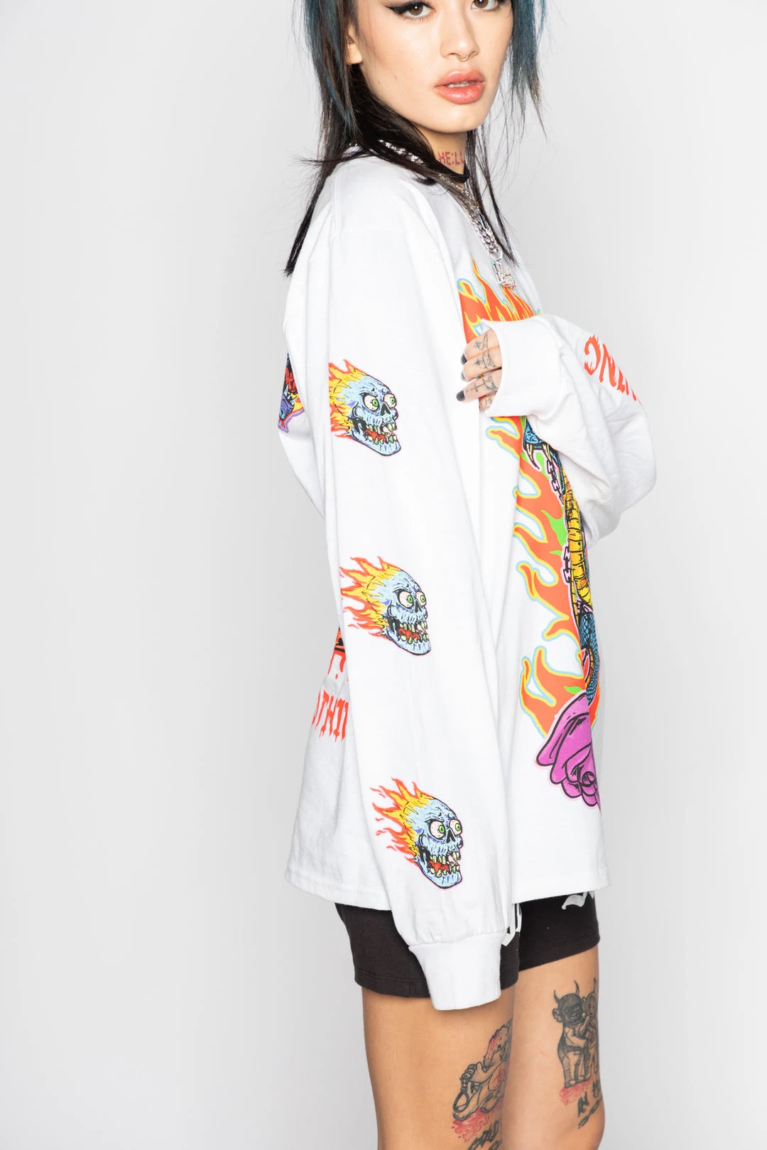 BROKEN PROMISES Bad Chemistry "L/S" Tee White Shirts