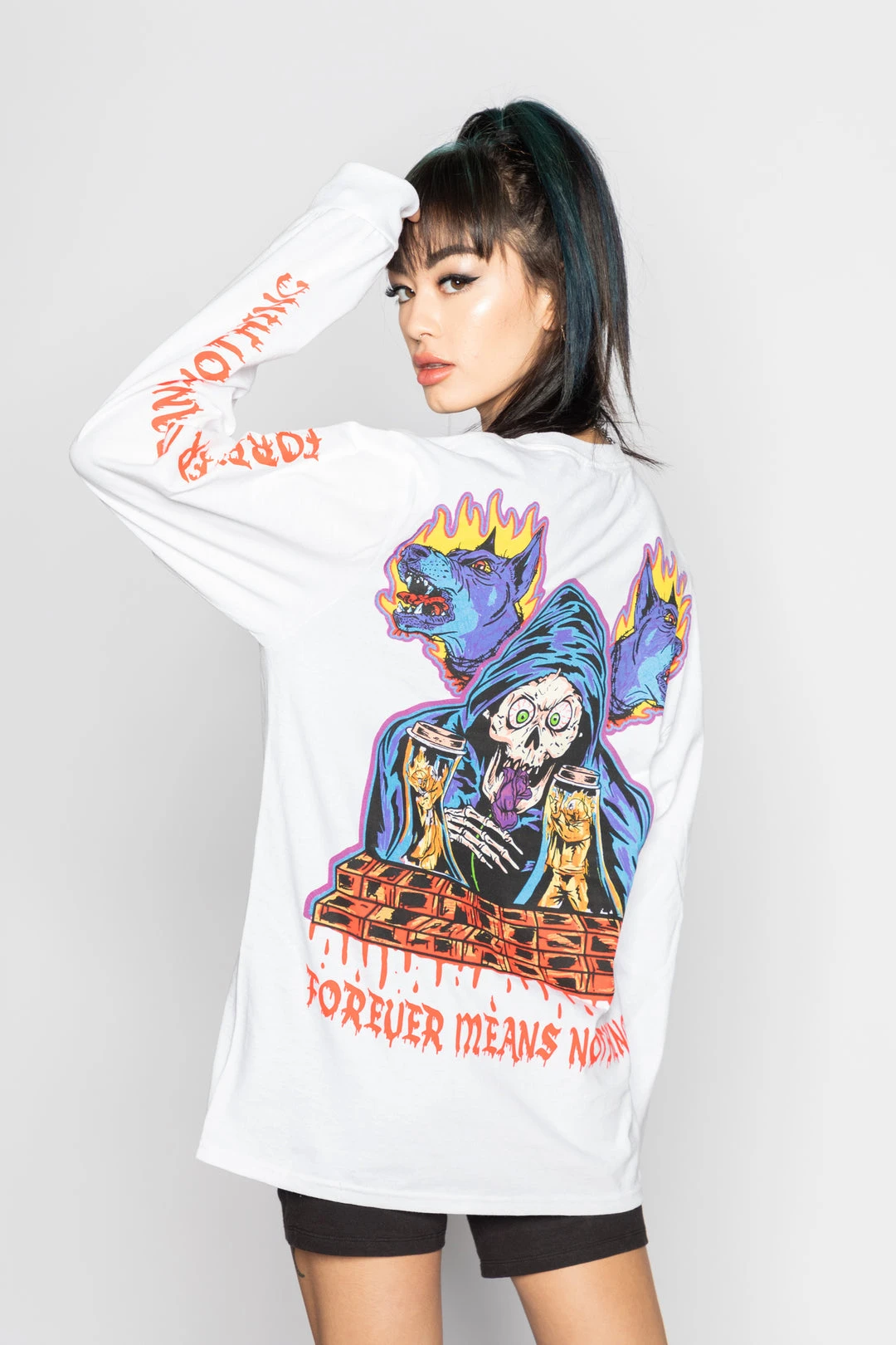 BROKEN PROMISES Bad Chemistry "L/S" Tee White Shirts