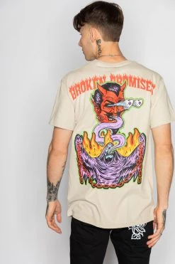 BROKEN PROMISES Shirts Worst In Me Tee Sand