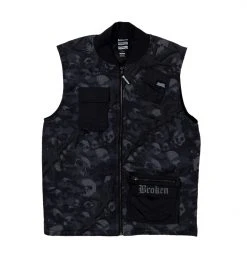 BROKEN PROMISES Catacombs Vest Black Outerwear