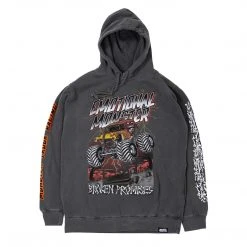 BROKEN PROMISES Coffin Jump Pigment Dye Hoodie