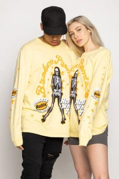 BROKEN PROMISES Shirts Forever Rollin L/S Yellow