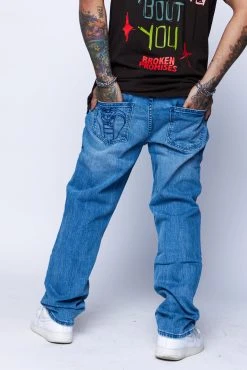 BROKEN PROMISES Wait Forever Blue Denim