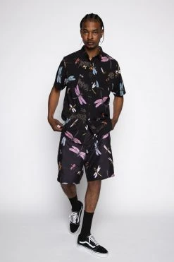 BROKEN PROMISES Dragonflies Shorts Black