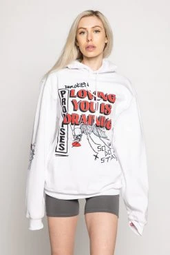 BROKEN PROMISES Hoodies Mosquito Hoodie White