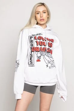 BROKEN PROMISES Hoodies Mosquito Hoodie White
