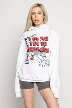 BROKEN PROMISES Hoodies Mosquito Hoodie White