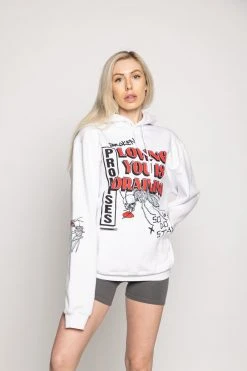 BROKEN PROMISES Hoodies Mosquito Hoodie White