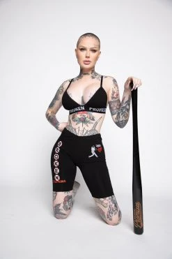 BROKEN PROMISES Bottoms Batter Up Bike Shorts