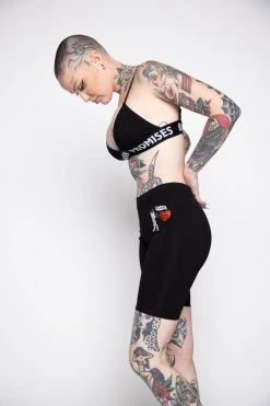 BROKEN PROMISES Bottoms Batter Up Bike Shorts