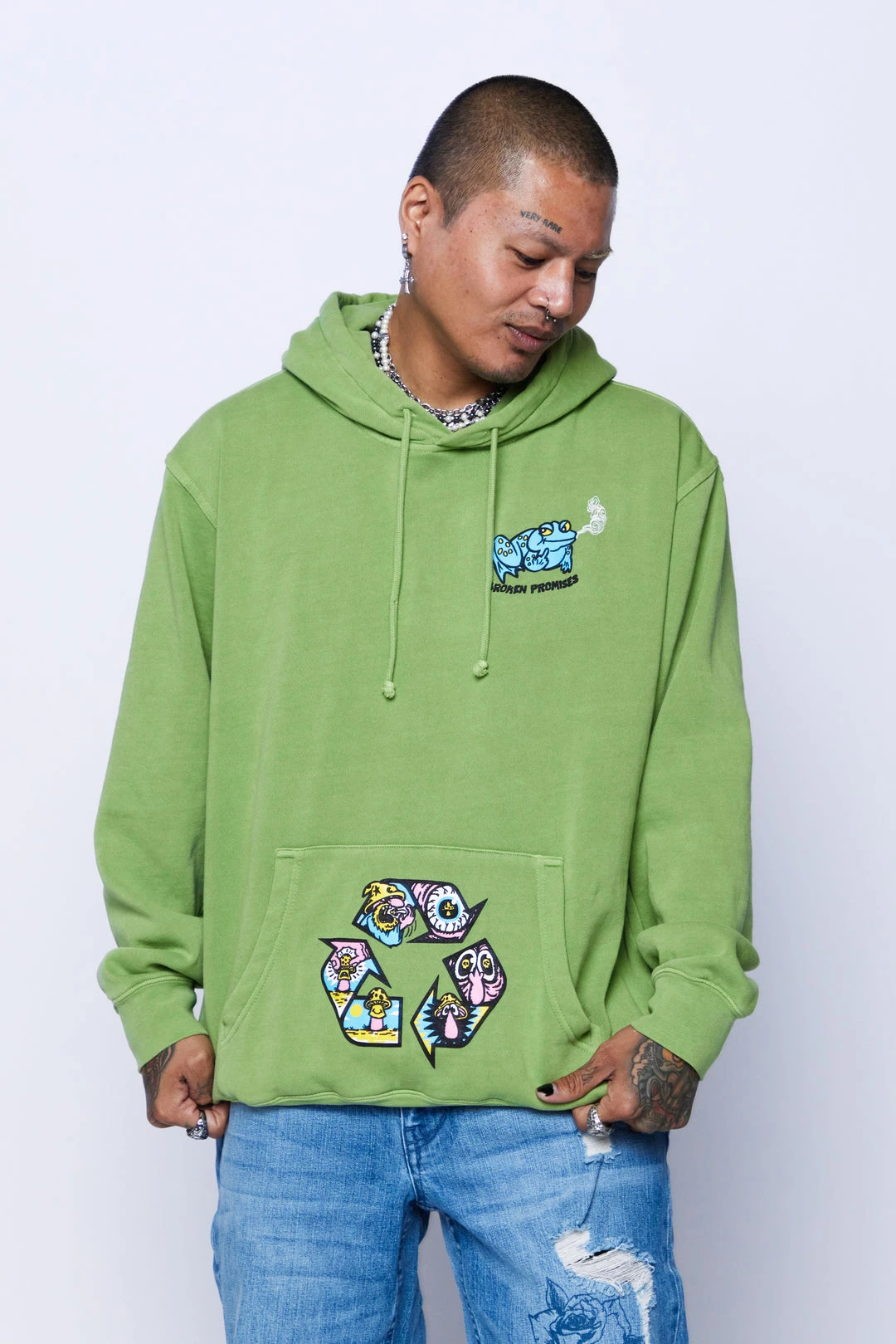 CASH Back Around Hoodie Green