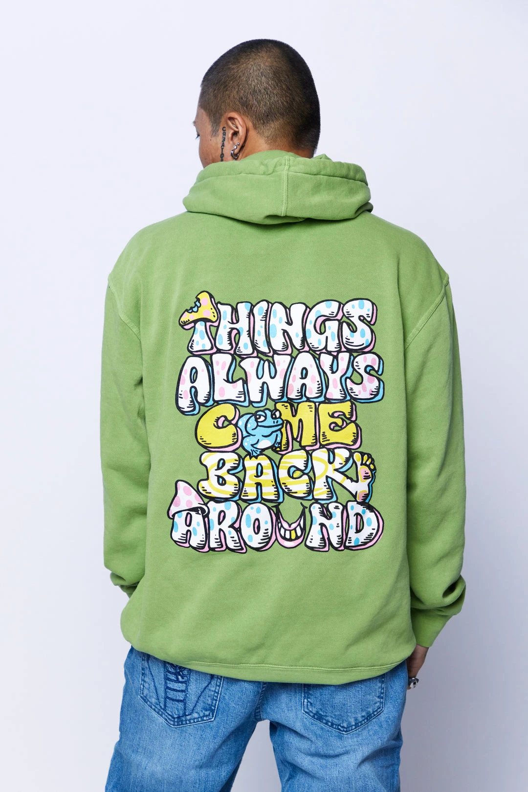 CASH Back Around Hoodie Green
