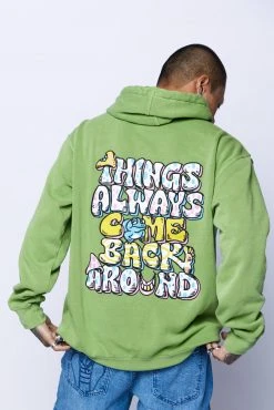 CASH Back Around Hoodie Green