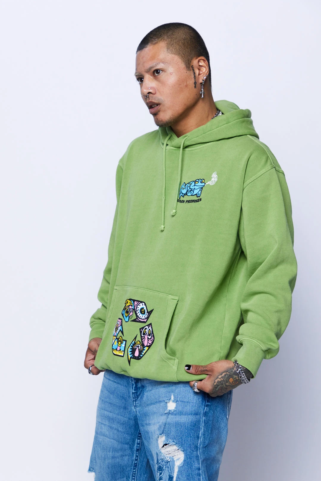 CASH Back Around Hoodie Green