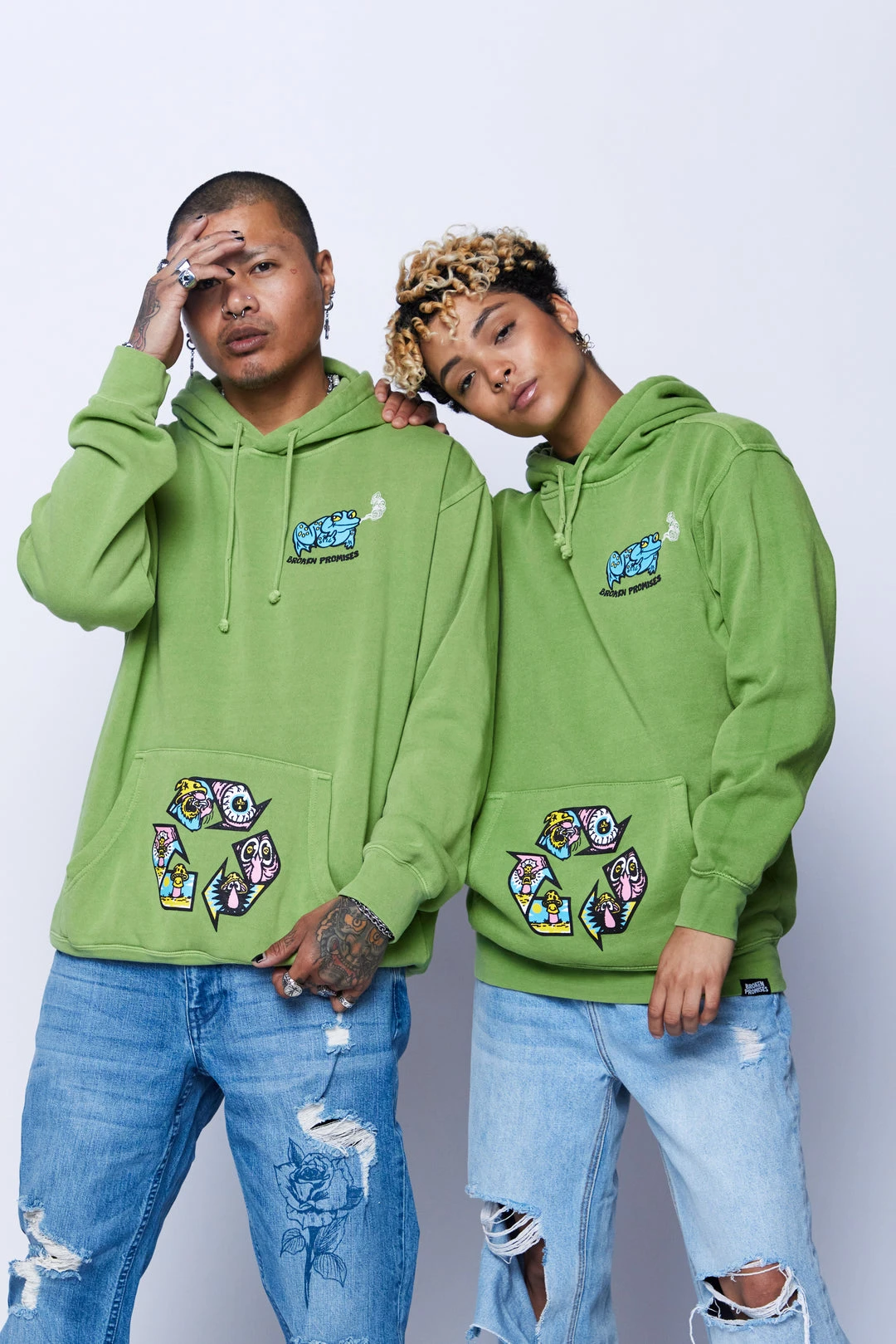 CASH Back Around Hoodie Green