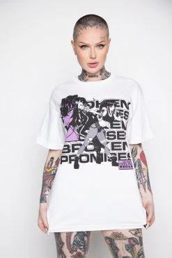 BROKEN PROMISES Shirts Respawn SST White