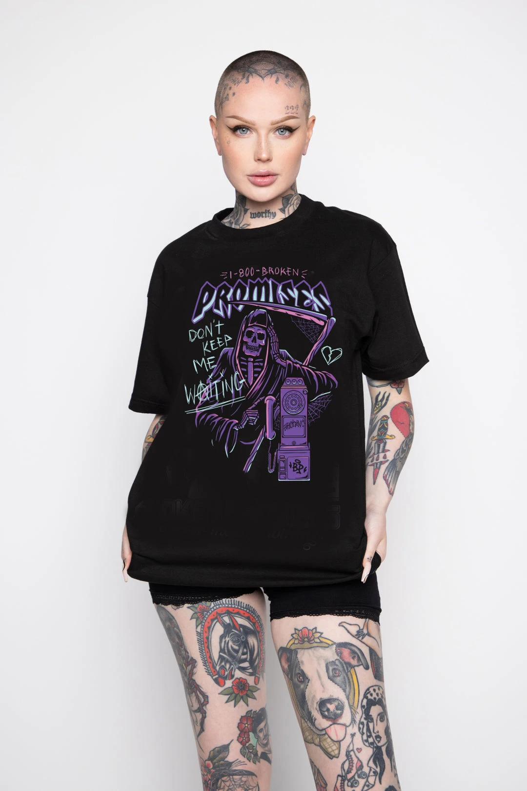 CASH Call Waiting Black Tee