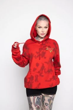 BROKEN PROMISES Hoodies Trio Red Tie Dye Hoodie
