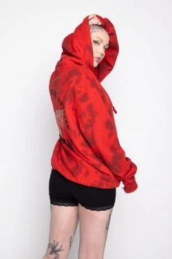 BROKEN PROMISES Hoodies Trio Red Tie Dye Hoodie
